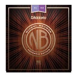 D'Addario 11-52 Custom Light, Nickel Bronze Acoustic Guitar Strings