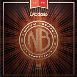 D'Addario 13-56 Medium, Nickel Bronze Acoustic Guitar Strings